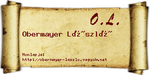 Obermayer László névjegykártya